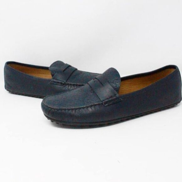 Gucci #50223 Men's Interlocking Loafers Size 10.5 - Picture 1 of 8